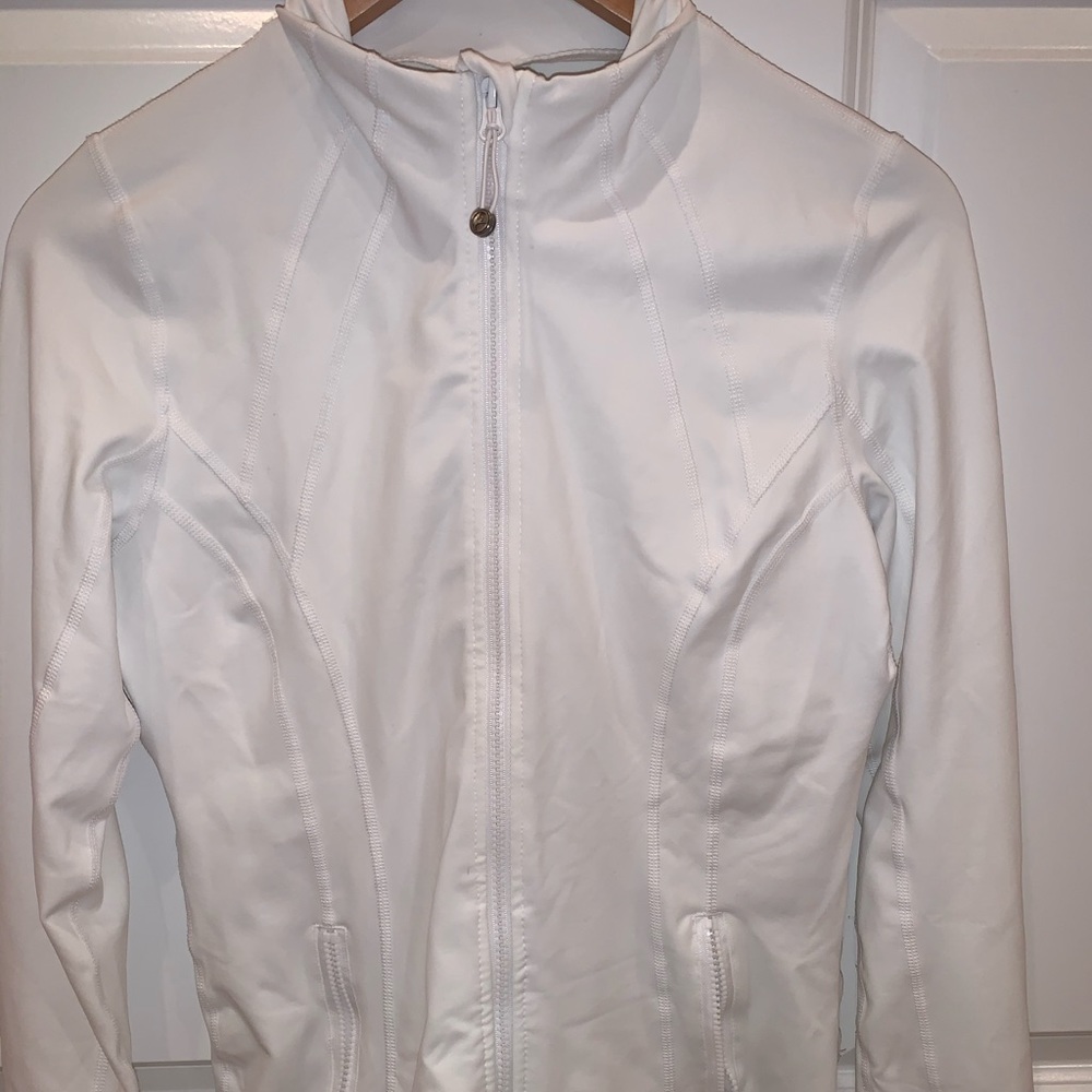 90 Degree White Zip Up Jacket
